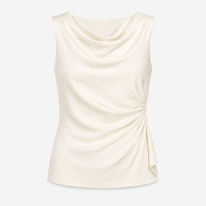 Top drappeggiato Céleste