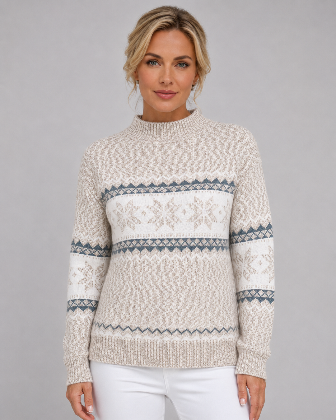 Maglione con Motivo Invernale