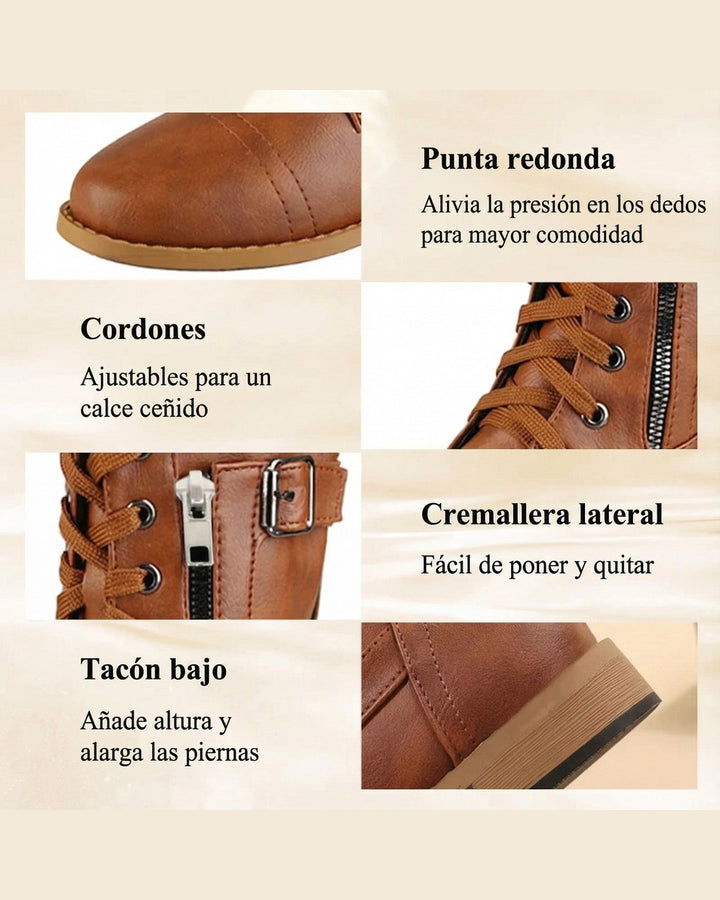 Anfibi Stringati con Fibbia