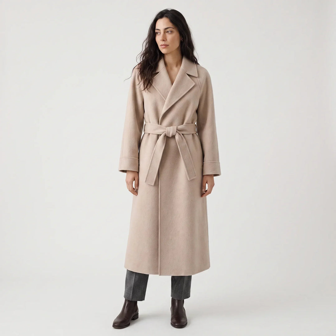 Cappotto Stile Vestaglia con Cintura