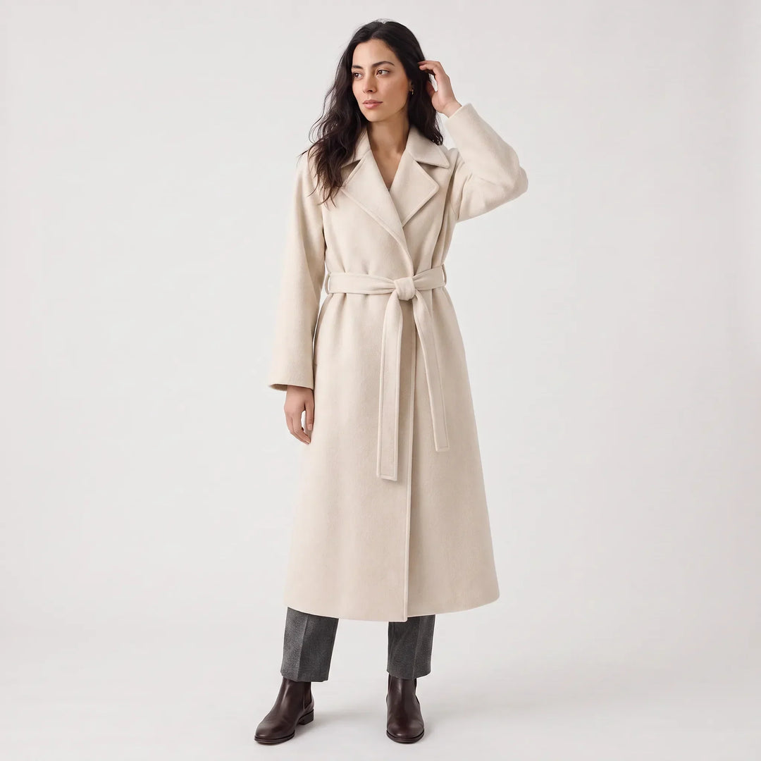 Cappotto Stile Vestaglia con Cintura
