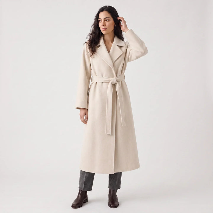 Cappotto Stile Vestaglia con Cintura