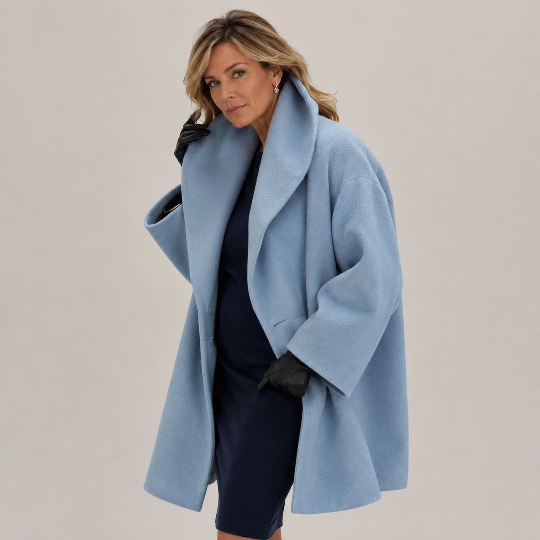 Cappotto Ampio Monobottono