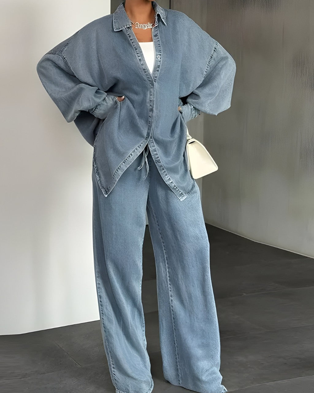 Completo Oversize con Pantalone Largo
