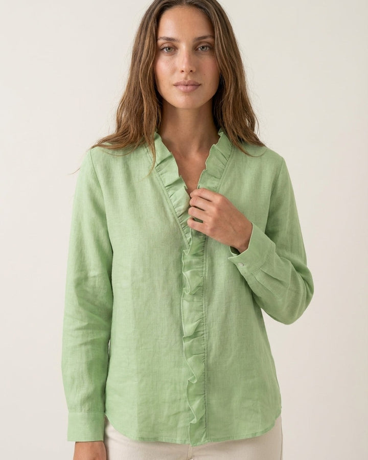 Blusa Elegante con Volant