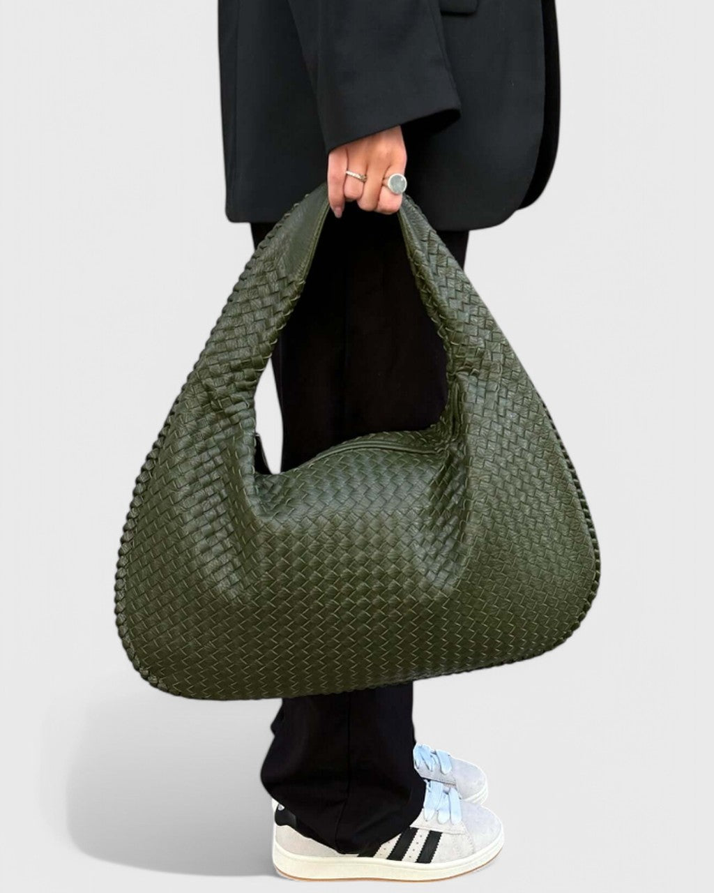 Borsa a Hobo Intrecciata