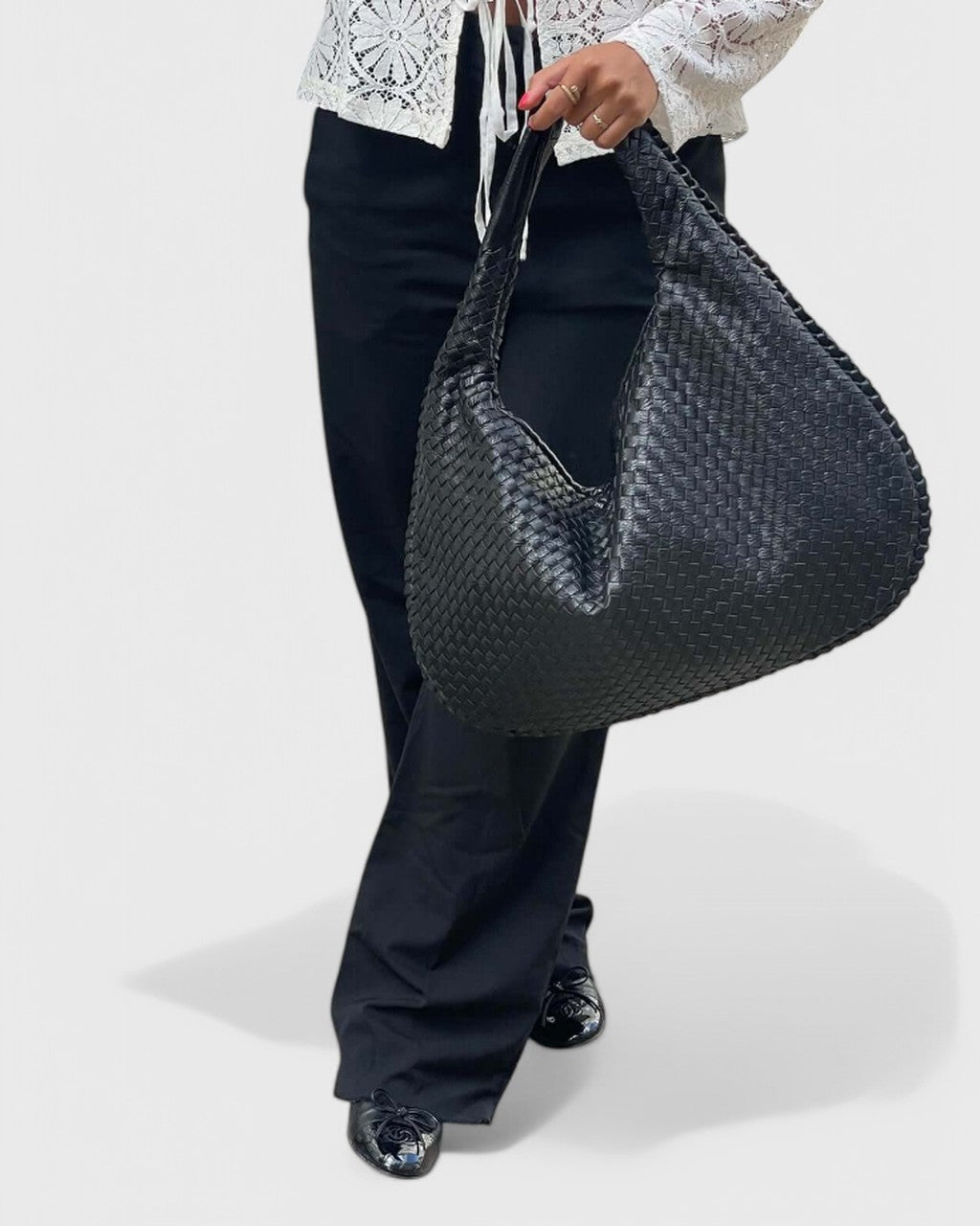 Borsa a Hobo Intrecciata