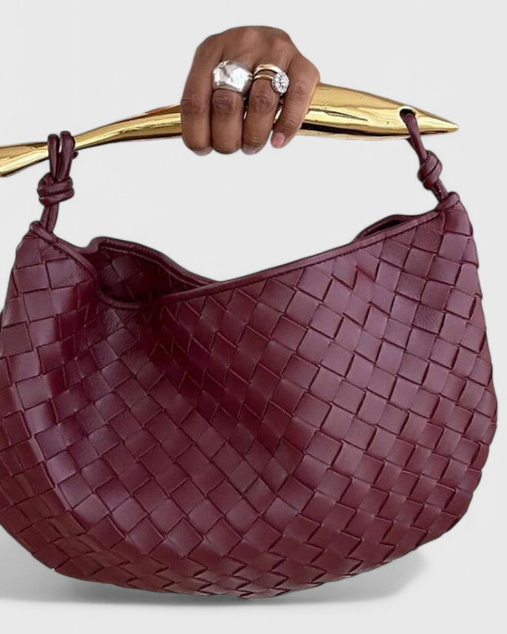 Borsa a Spalla con Manico Scultura