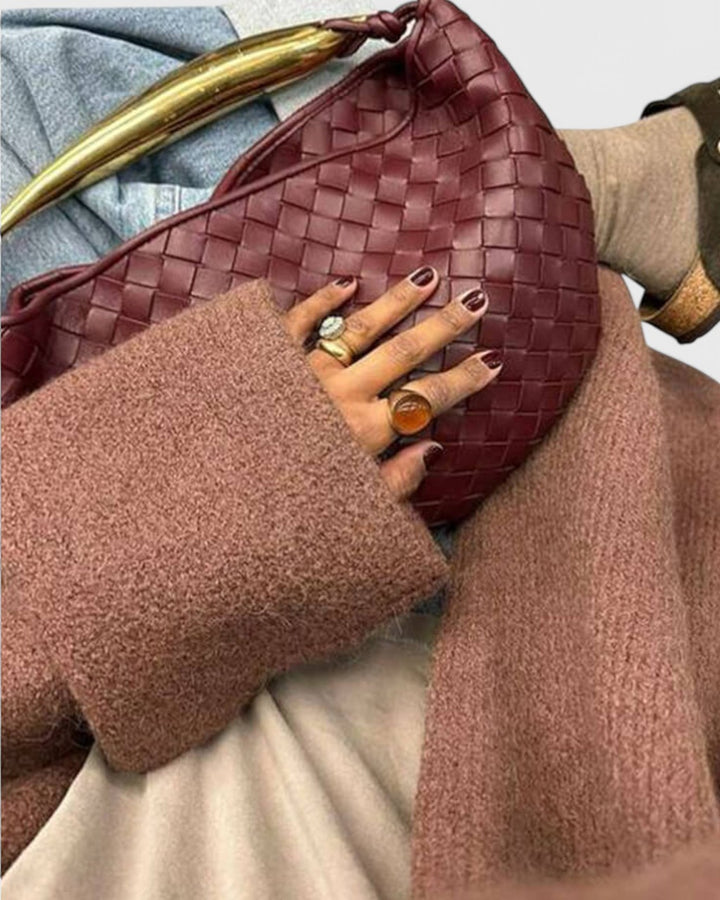 Borsa a Spalla con Manico Scultura