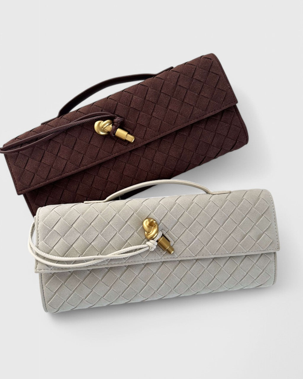 Borsa a Spalla con Nodo Dorato
