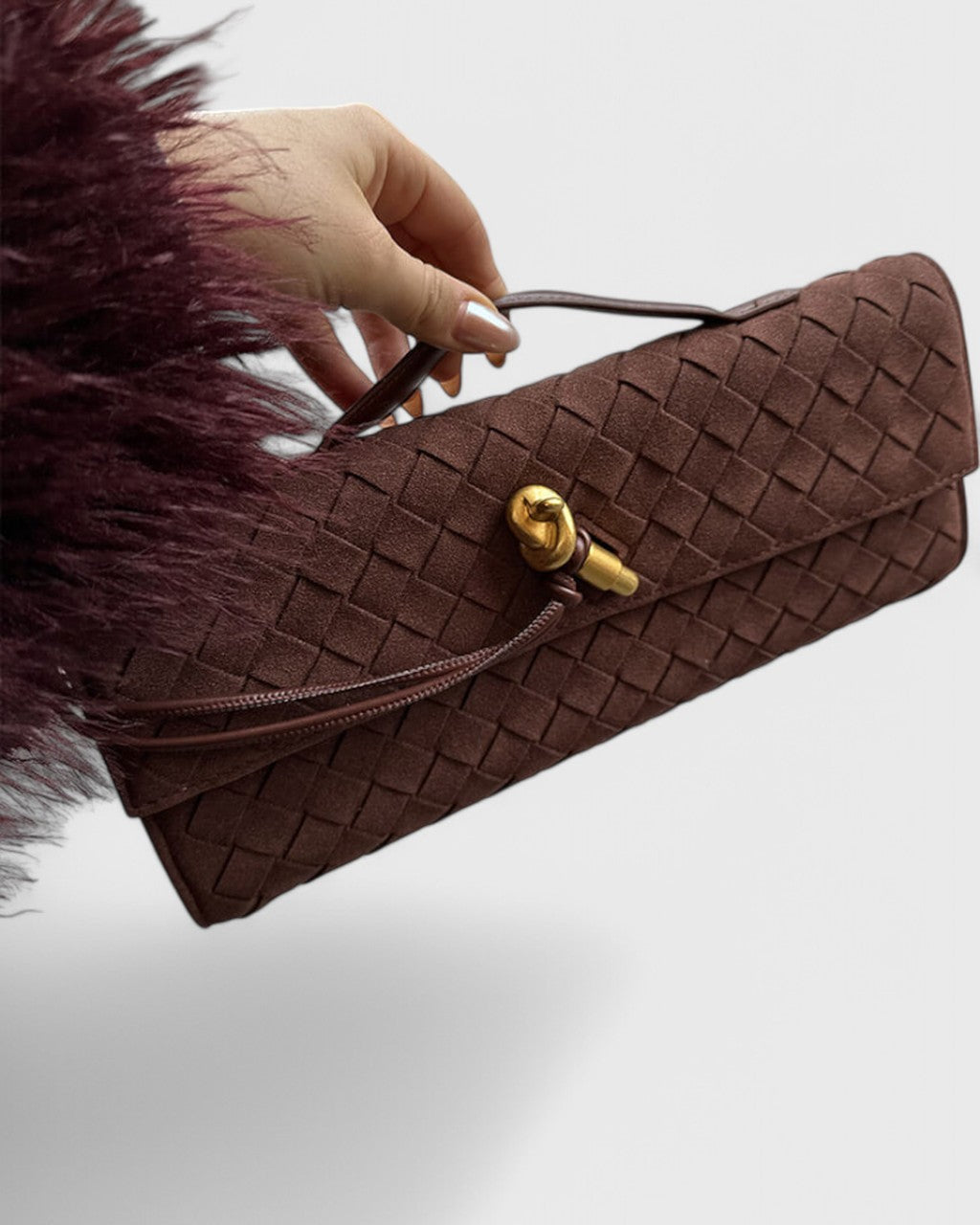 Borsa a Spalla con Nodo Dorato