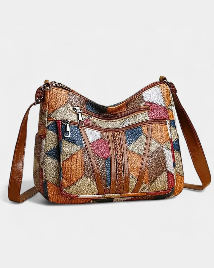 Borsa a Spalla Stile Patchwork