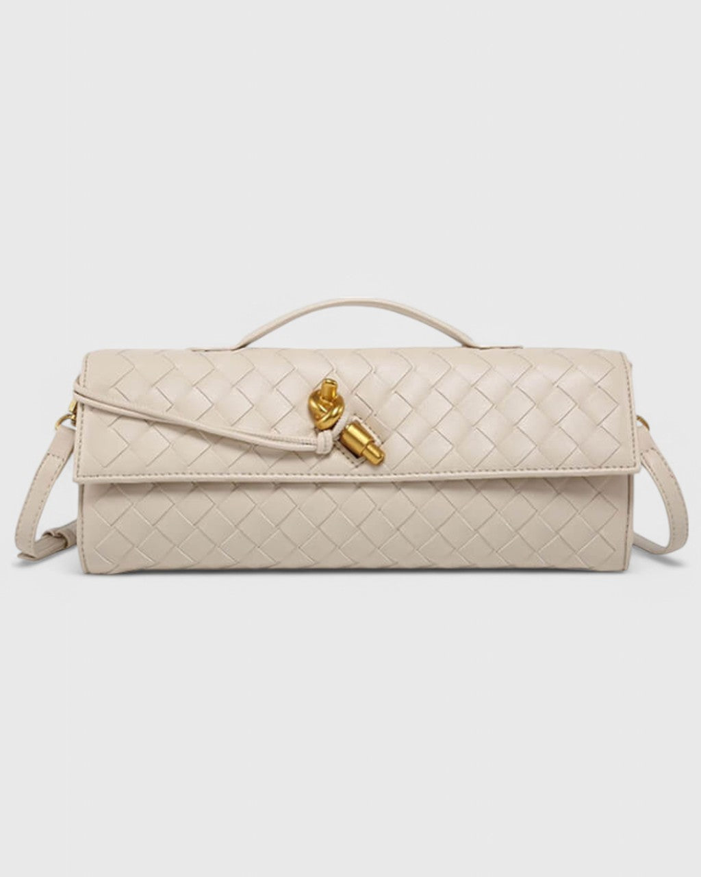 Borsa Baguette con Nodo Scultura