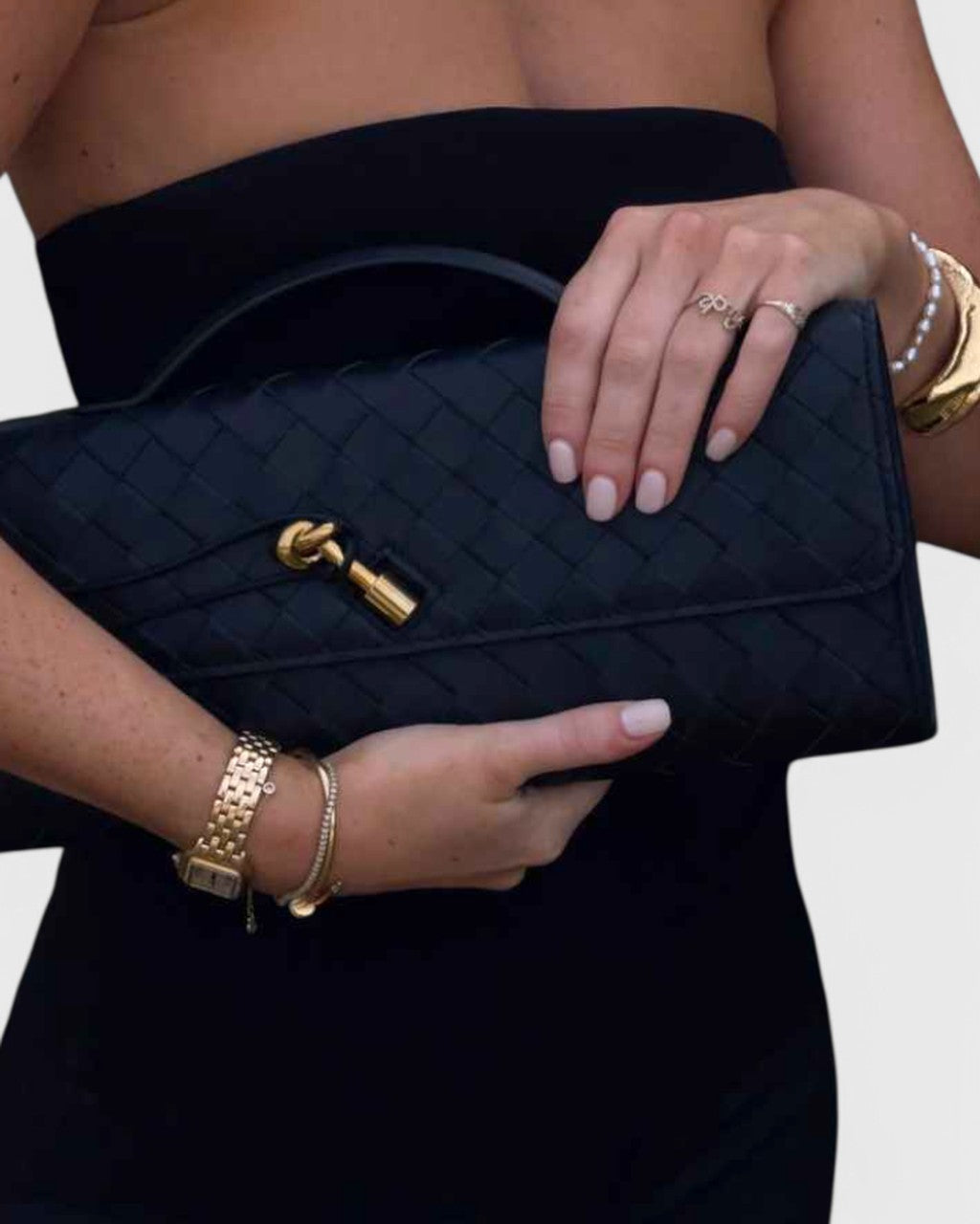 Borsa Baguette con Nodo Scultura