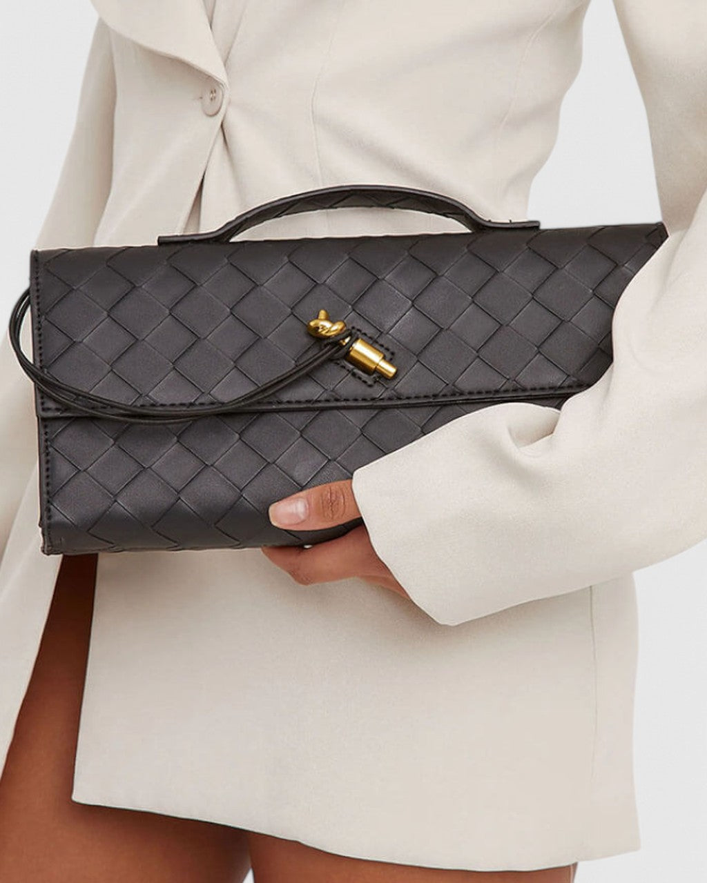 Borsa Baguette con Nodo Scultura