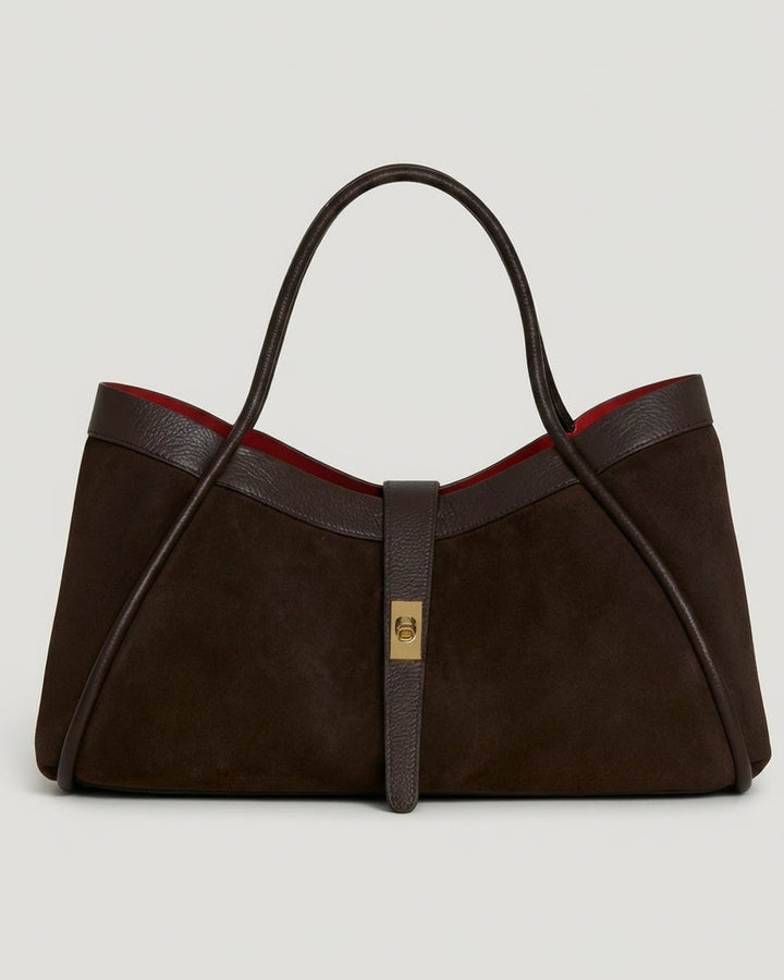 Borsa Capiente con Chiusura Dorata