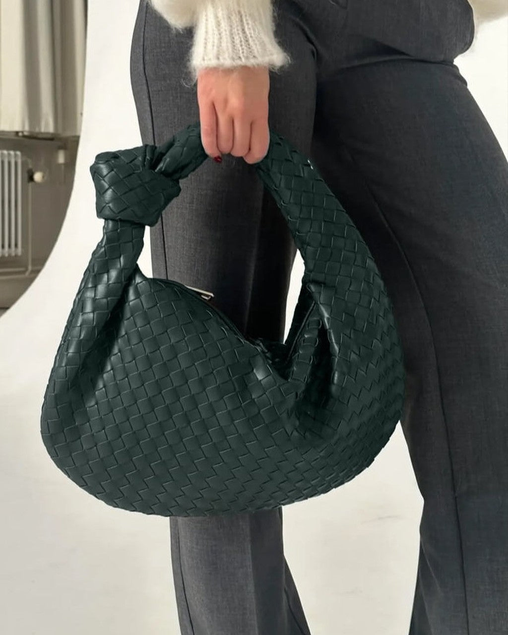 Borsa Intrecciata con Nodo