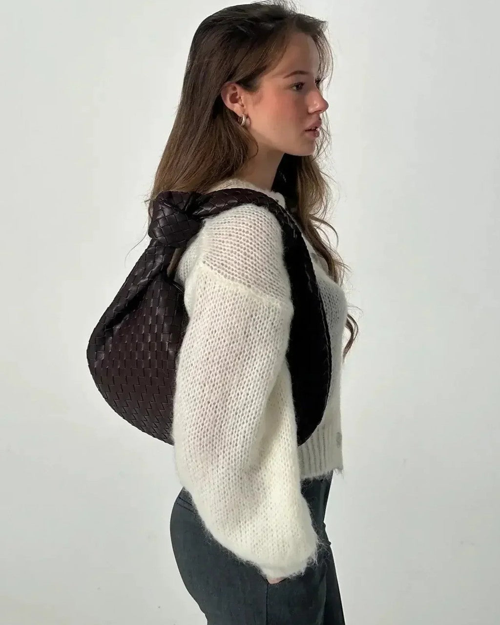 Borsa Intrecciata con Nodo