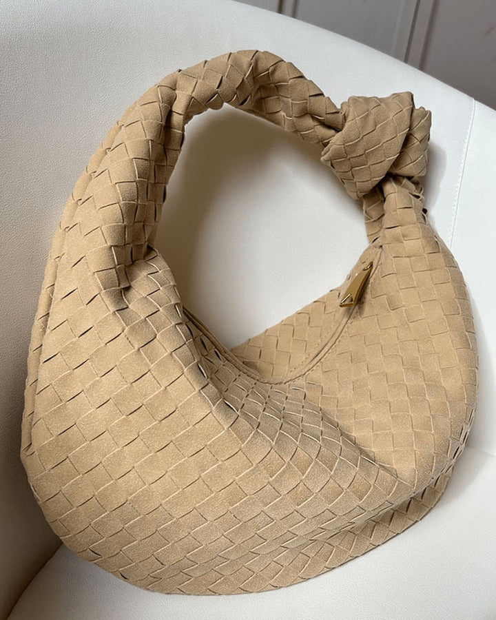 Borsa Intrecciata con Manico Annodato