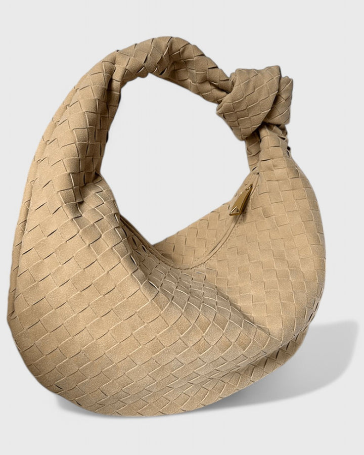 Borsa Intrecciata con Manico Annodato