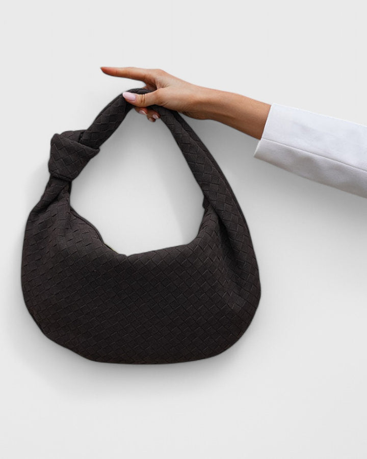 Borsa Intrecciata con Manico Annodato