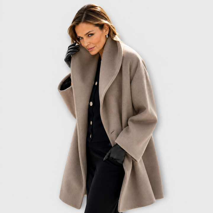 Cappotto Ampio Monobottono