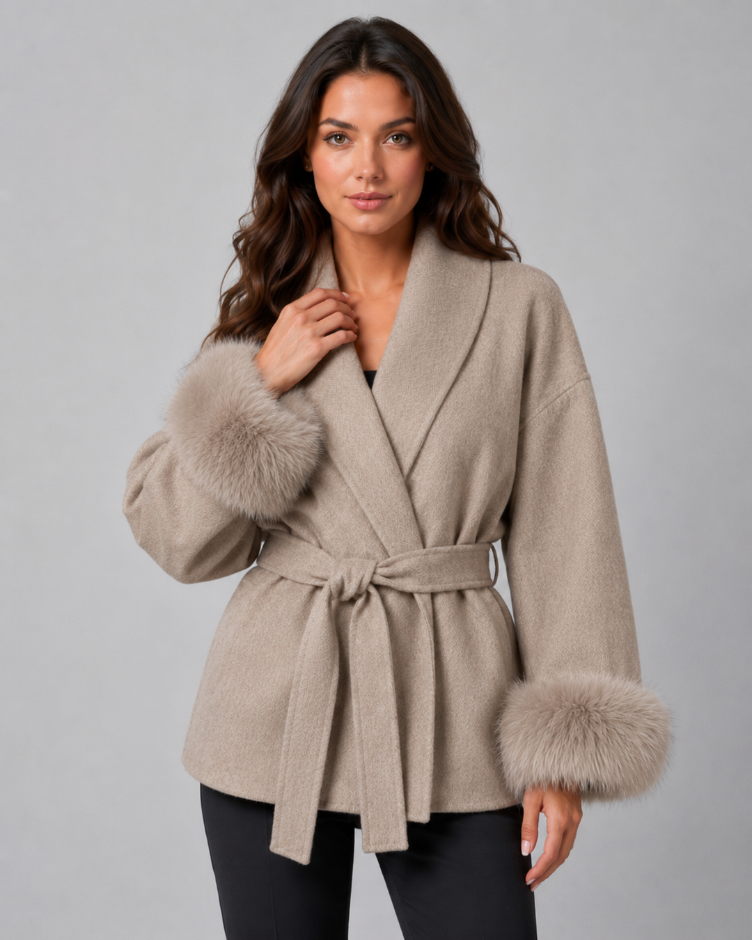 Cappotto con Polsini Soffici