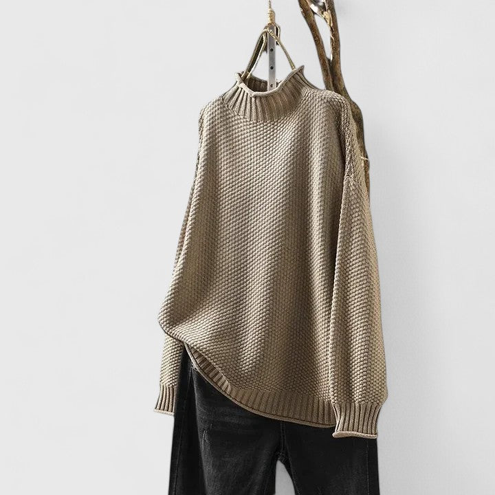Maglione Ampio a Collo Alto
