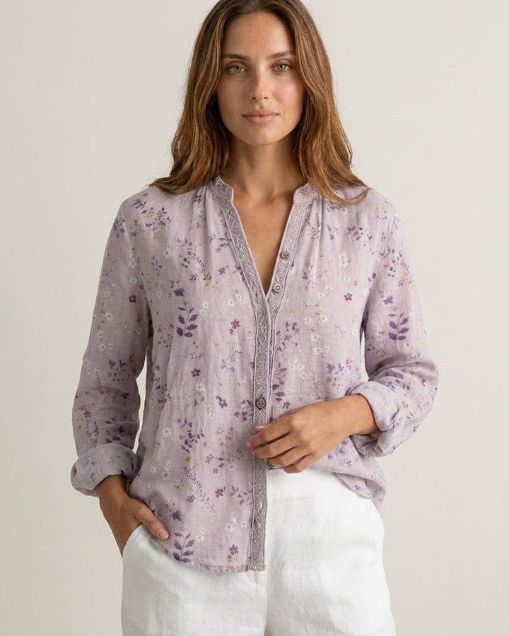 Camicia a Fantasia Botanica