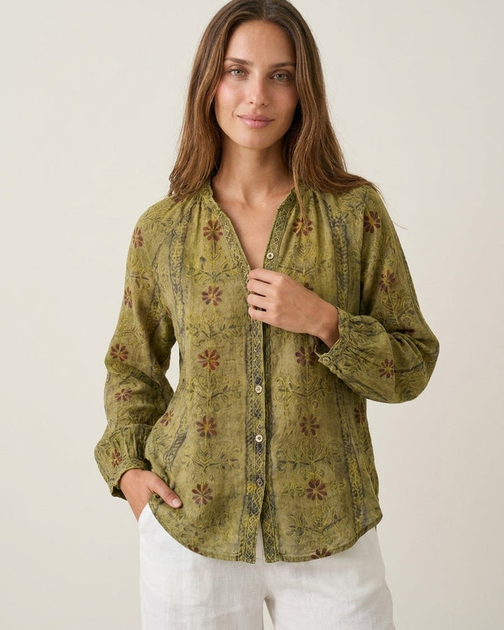 Camicia a Fantasia Botanica