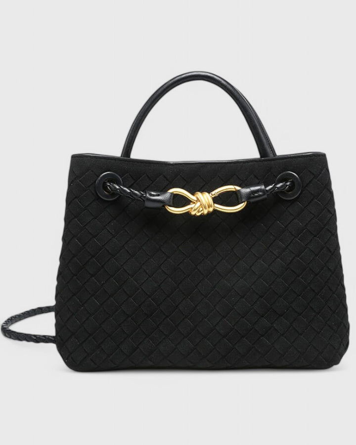 Borsa Intrecciata con Chiusura Gioiello