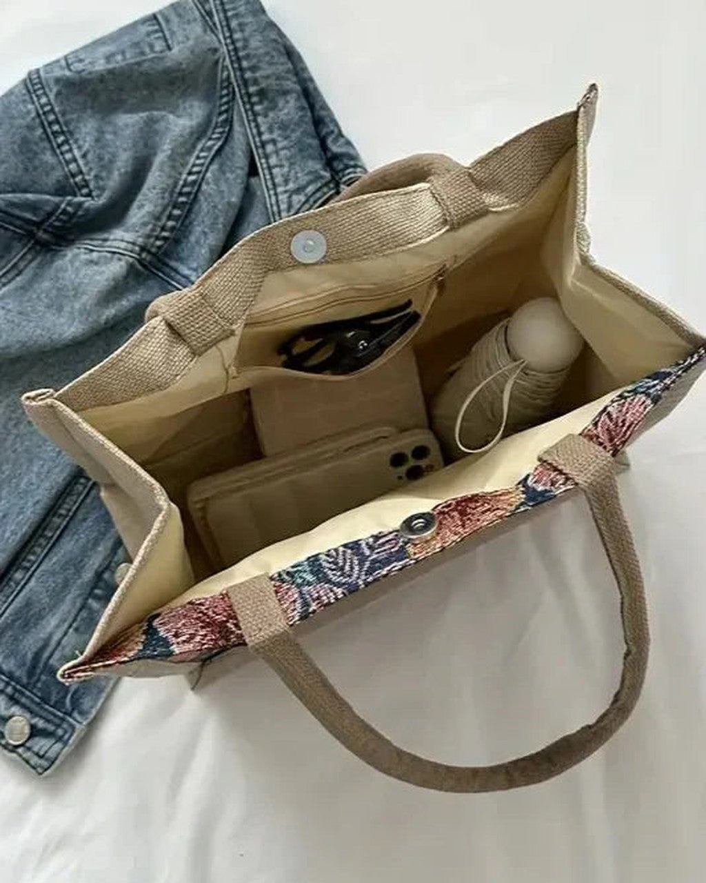 Borsa Shopper a Fantasia Floreale