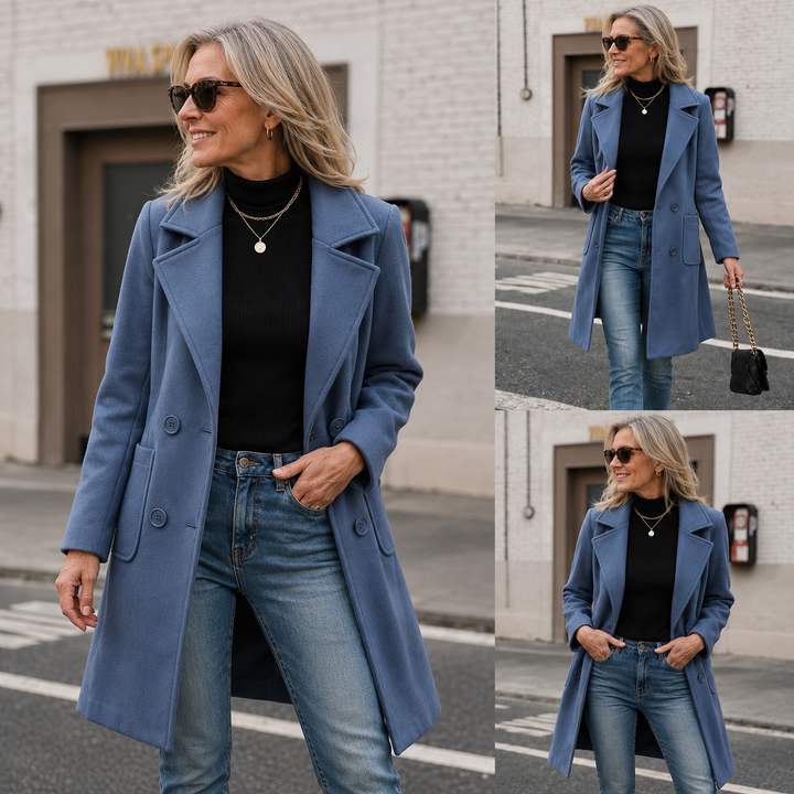 Cappotto a Doppiopetto Dritto