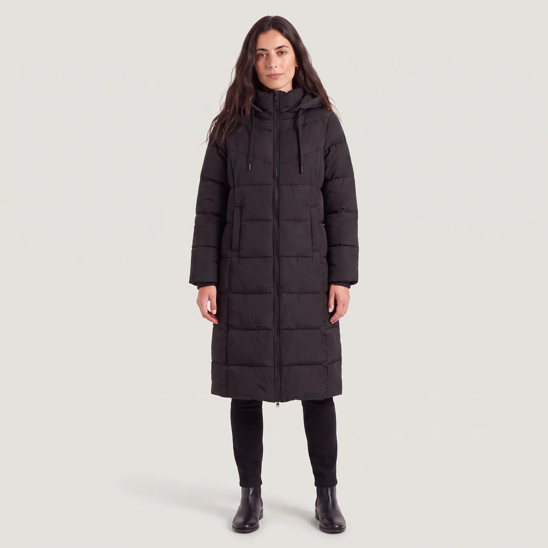 Cappotto Dritto con Cappuccio