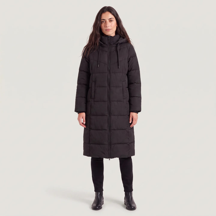 Cappotto Dritto con Cappuccio
