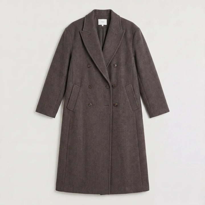 Cappotto Lungo Strutturato Grigio