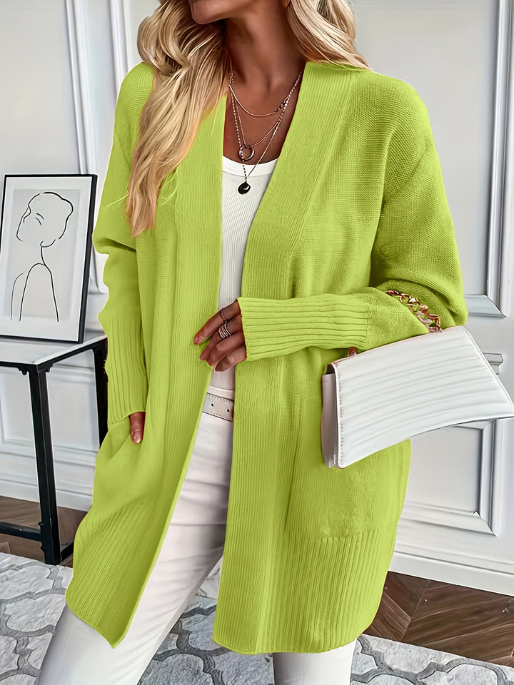Cardigan Aperto con Tasche