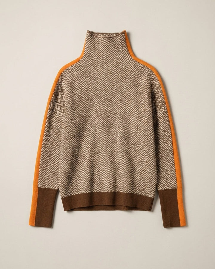 Maglione a Fantasia con Bande Sportive