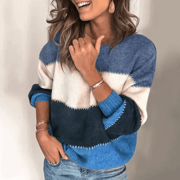 Maglione a Fasce Grafiche