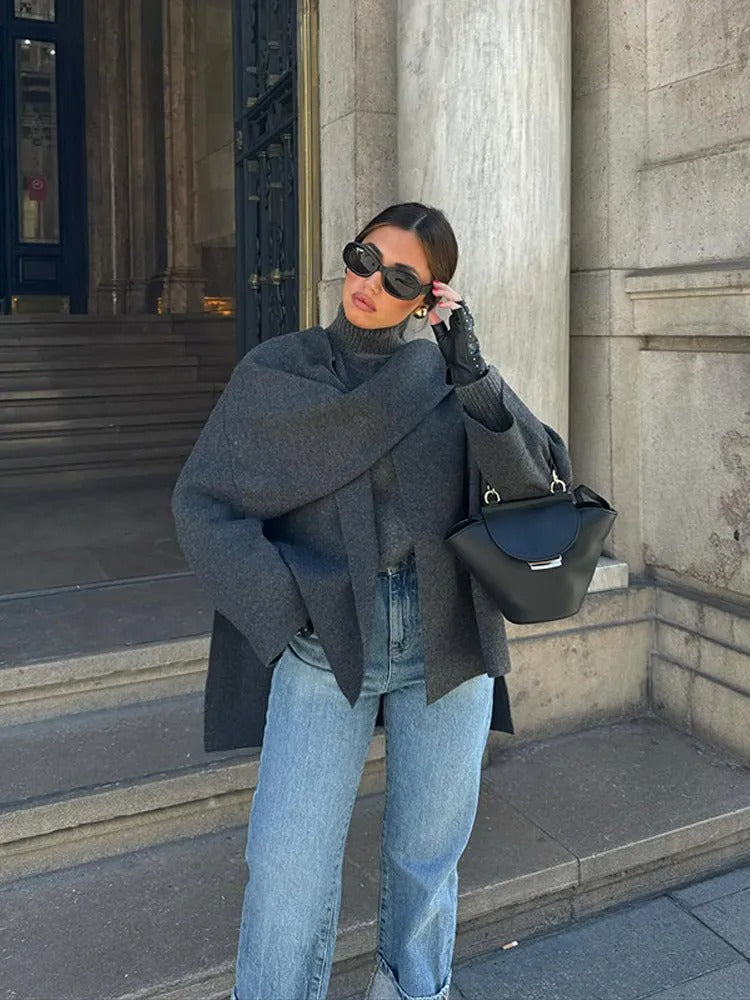 Cappotto a Mantella Elegante