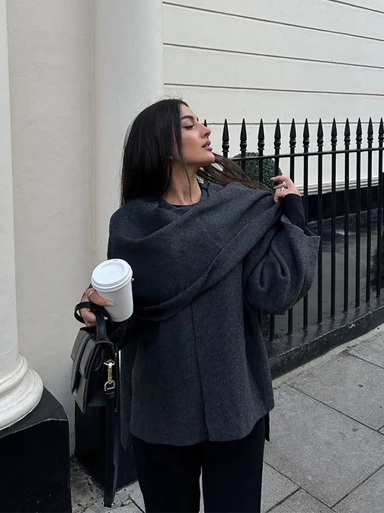 Cappotto a Mantella Elegante