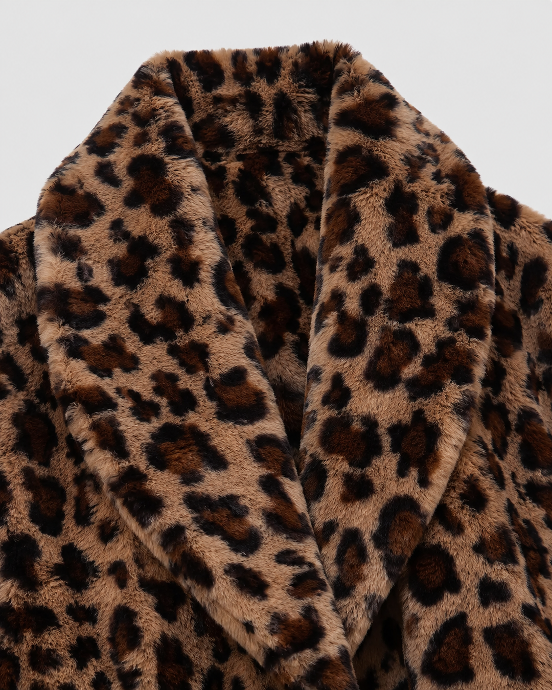 Cappotto Animalier con Collo a Scialle