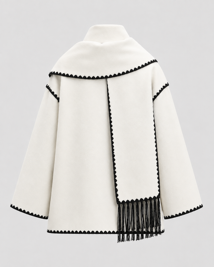 Cappotto con Sciarpa Integrata