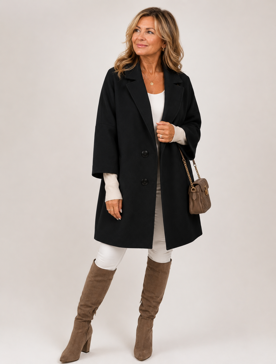 Cappotto Dritto Monopetto
