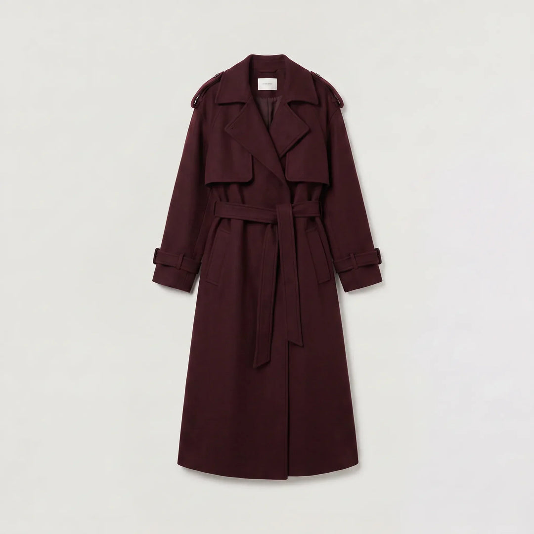 Cappotto Fluido con Ampi Revers