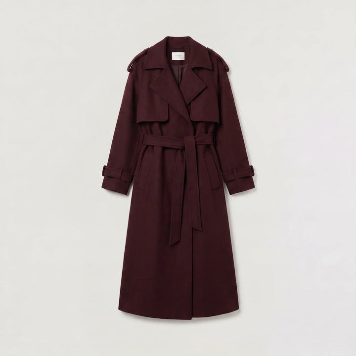Cappotto Fluido con Ampi Revers