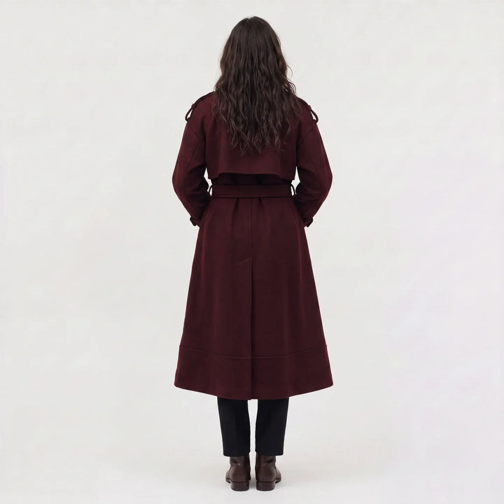 Cappotto Fluido con Ampi Revers