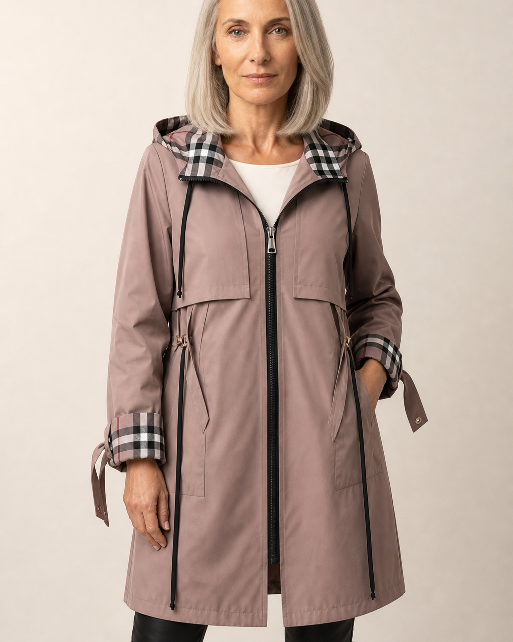 Cappotto Leggero con Coulisse