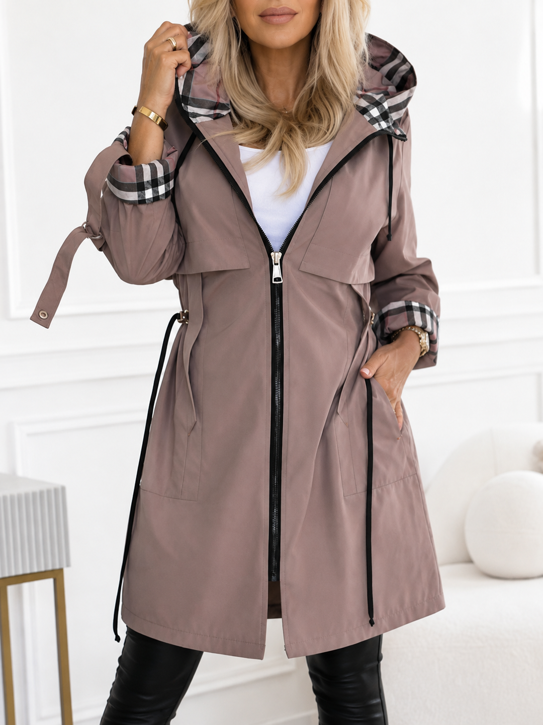 Cappotto Leggero con Coulisse
