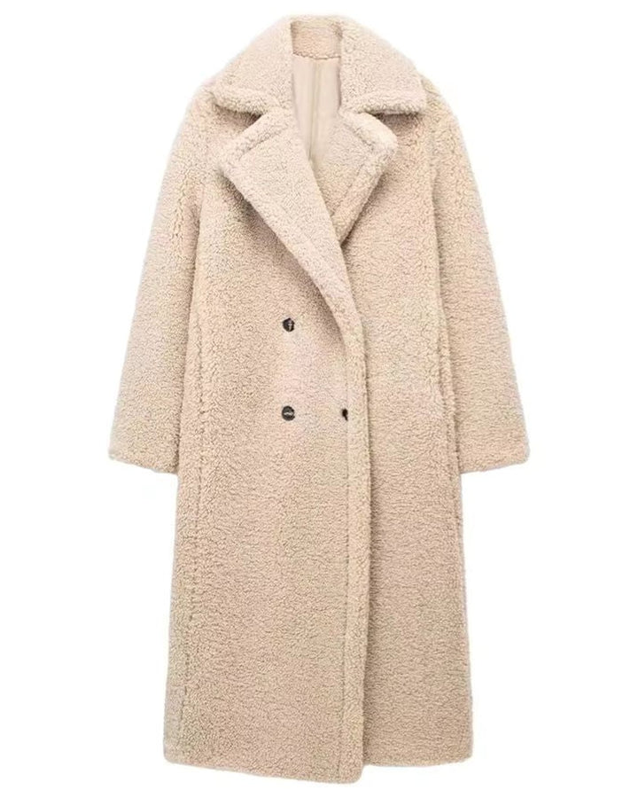 Cappotto Lungo Soffice con Revers